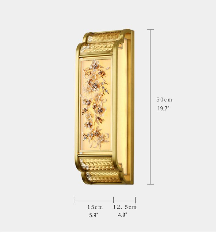 Bordure Luxury Asian Style Wall Lamp - Wall Lights & Sconces | Lucera Lighting