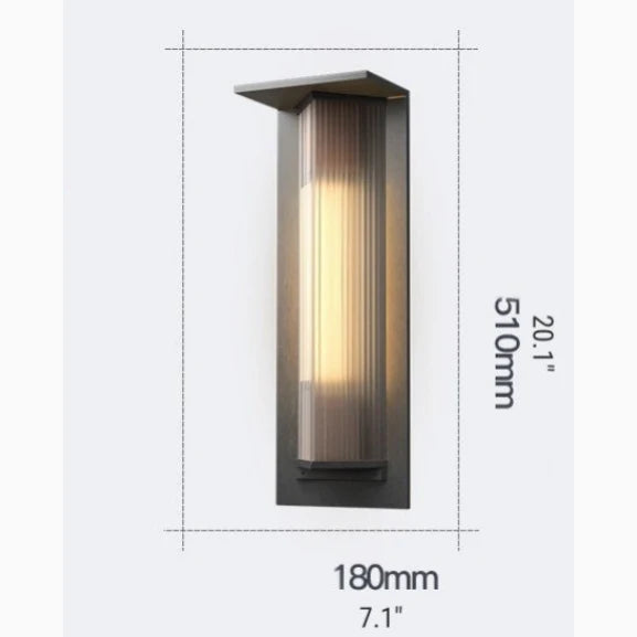 Triton Industrial Glass Wall Lamp - Exterior wall | Lucera Lighting