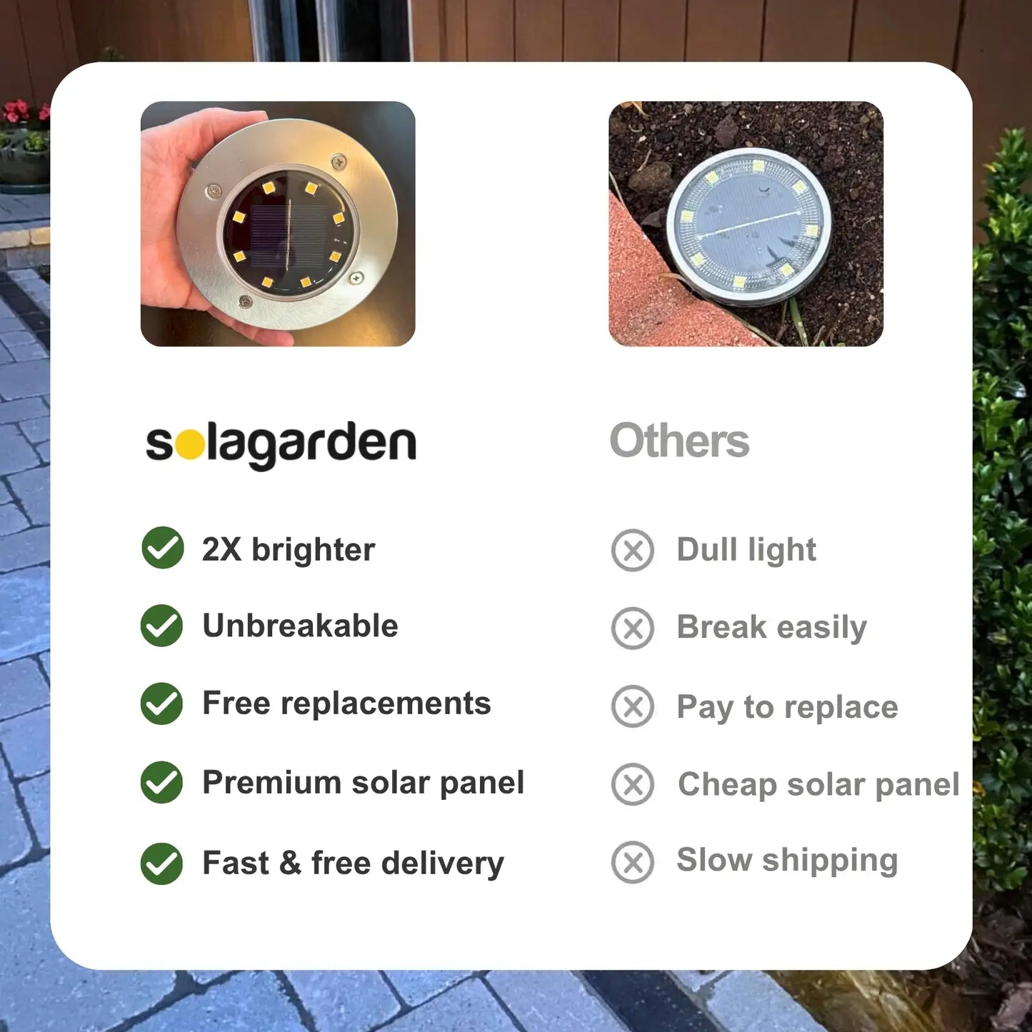 SolaGarden™ LED Ground Light Pack