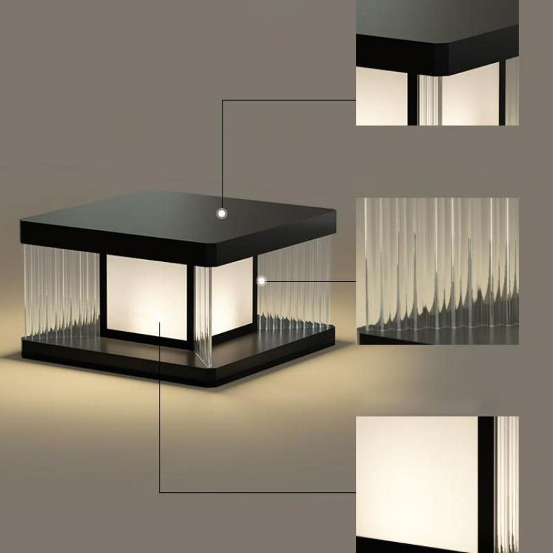 Enceladus Ember Outdoor LED Column Lamp - Exterior wall | Lucera Lighting