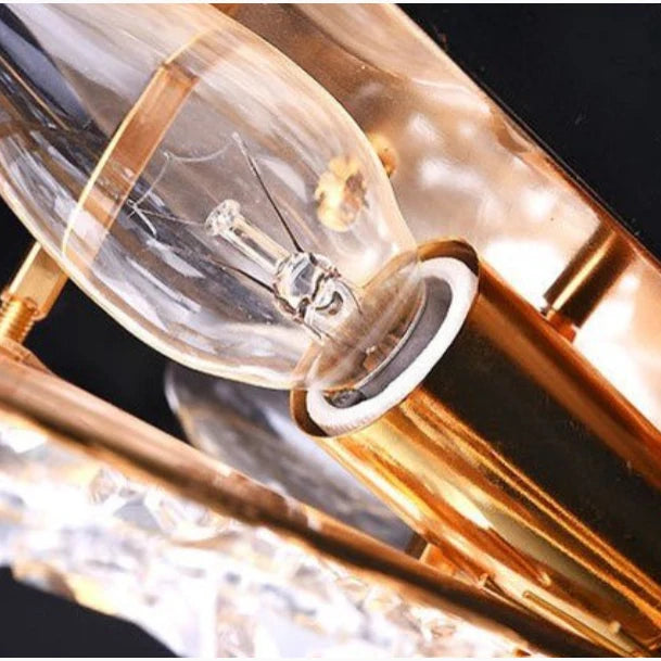 Fugue Luxury Golden Crystal Wall Lamp for Bedroom - Wall Lights & Sconces | Lucera Lighting