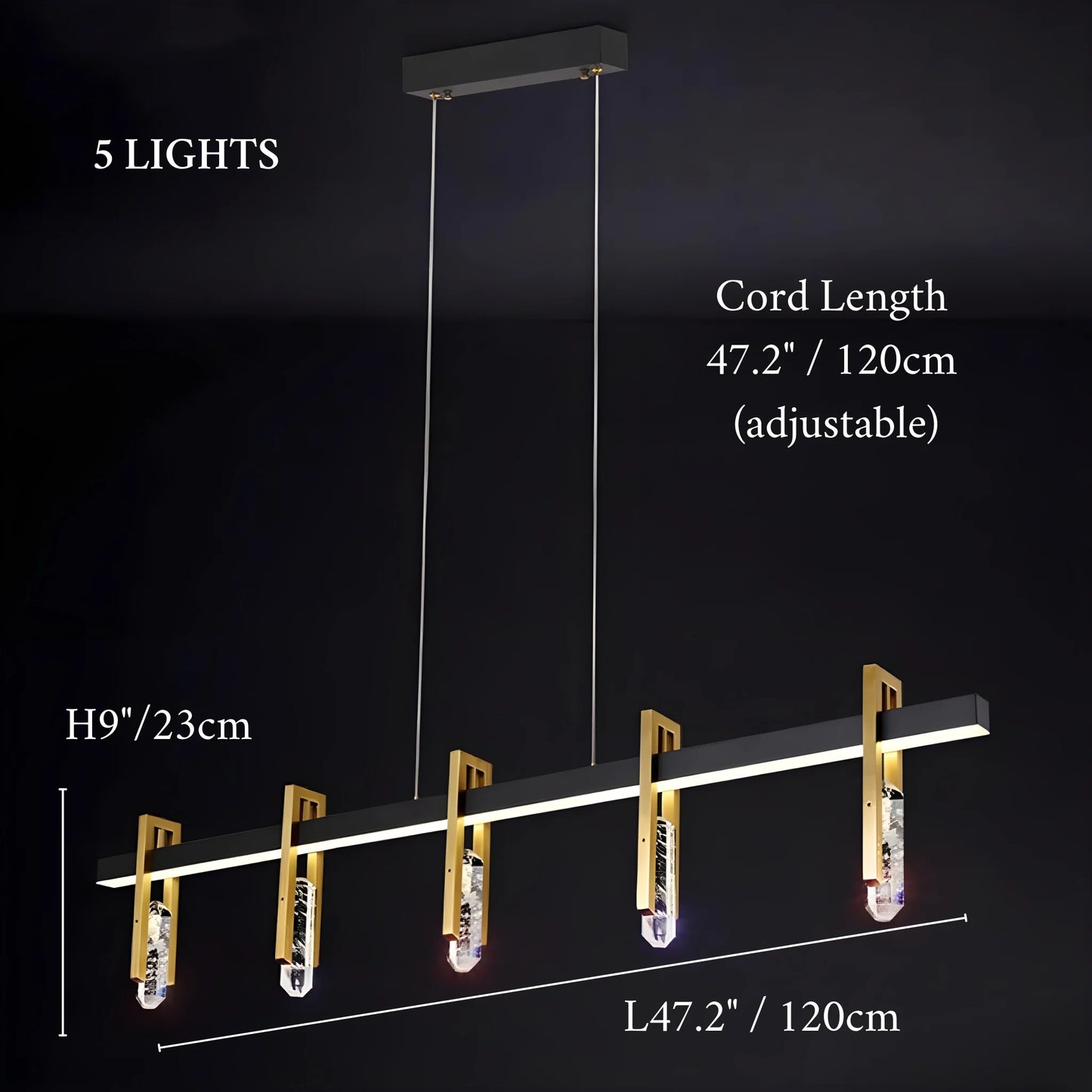 Jord Postmodern Copper Crystal Pendant Lamp - Pendant Lights | Lucera Lighting