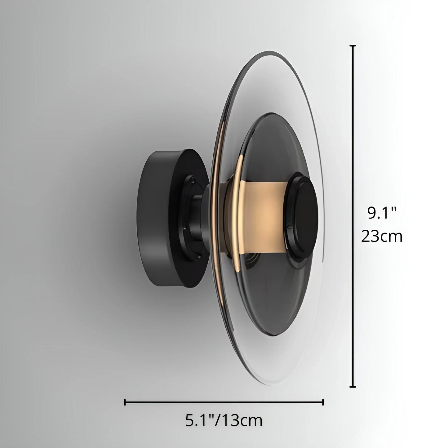 Domo Disc Glass Wall Sconce - Nordic Modern - Wall Lights & Sconces | Lucera Lighting