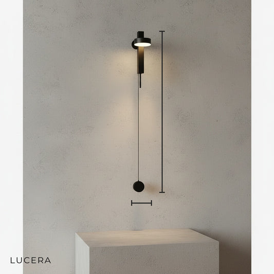 Ritardando Black/Gold Rotating LED Wall Sconce - Wall Lights & Sconces | Lucera Lighting