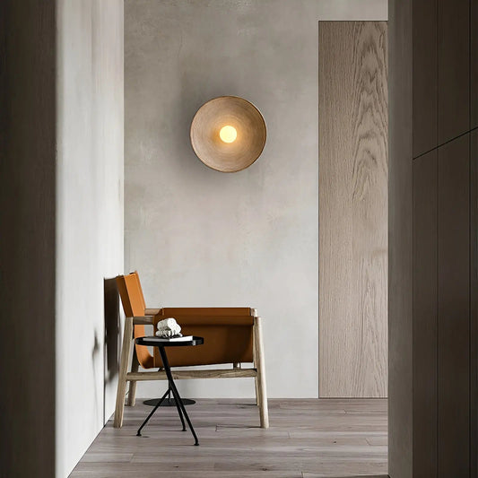 WabiSabi Wall Lamp - Minimalist Round LED Light