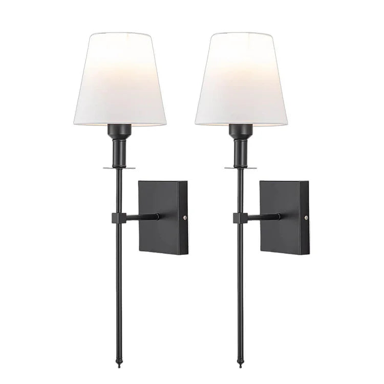 Luminara | Stylish Minimalist 2-Pack Wired Wall Sconces Lighting