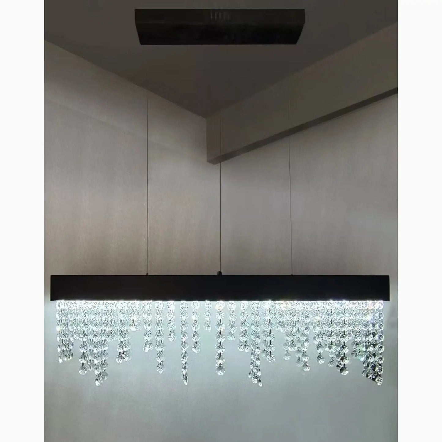 Sol Black and Gold Chandelier for Dining Room - Pendant Lights | Lucera Lighting