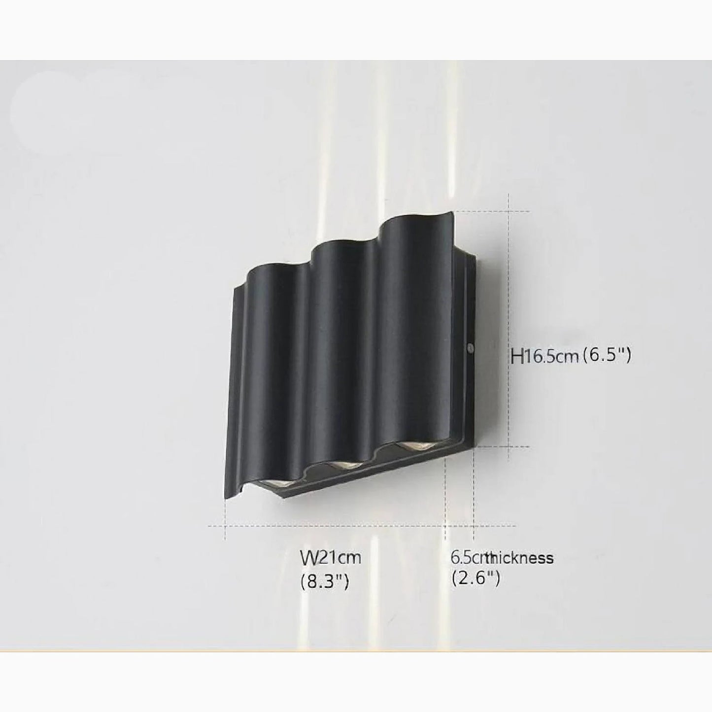 Sable Black Outdoor LED Wall Lamp - Exterior wall | Lucera Lighting