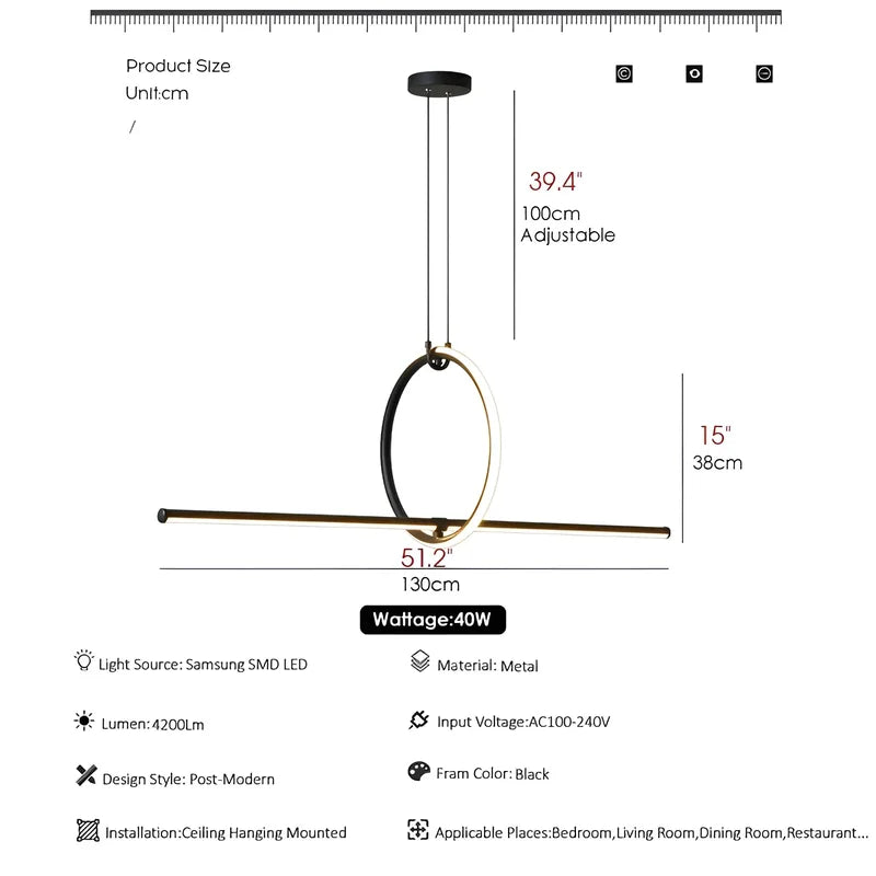 Ljus Geometric Pendant Lamp with G9 LED - Pendant Lights | Lucera Lighting