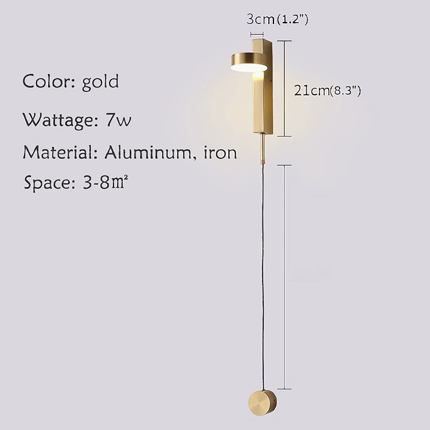 Ritardando Black/Gold Rotating LED Wall Sconce - Wall Lights & Sconces | Lucera Lighting