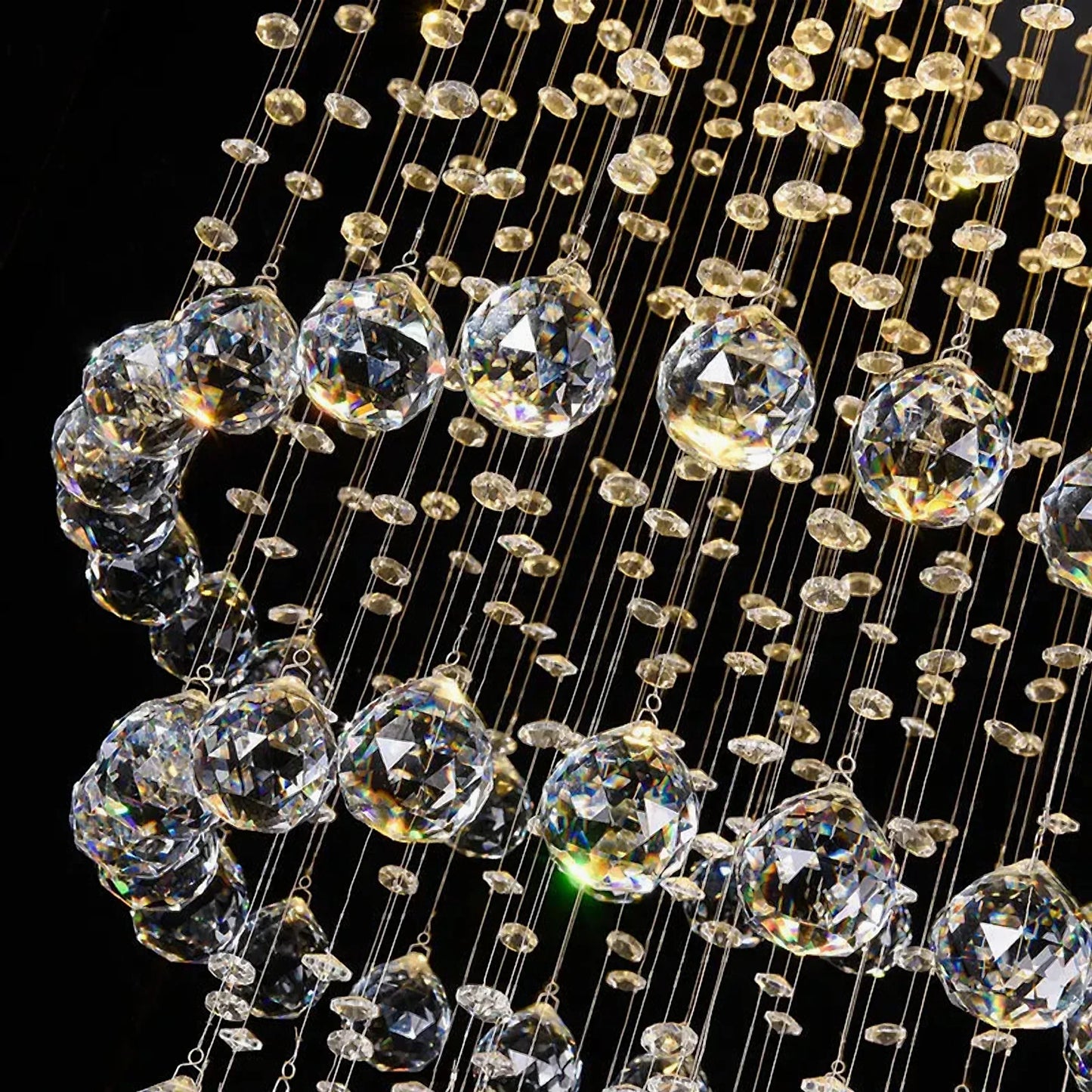 Dune Modern K9 Crystal LED Ceiling Light - Chandeliers | Lucera Lighting