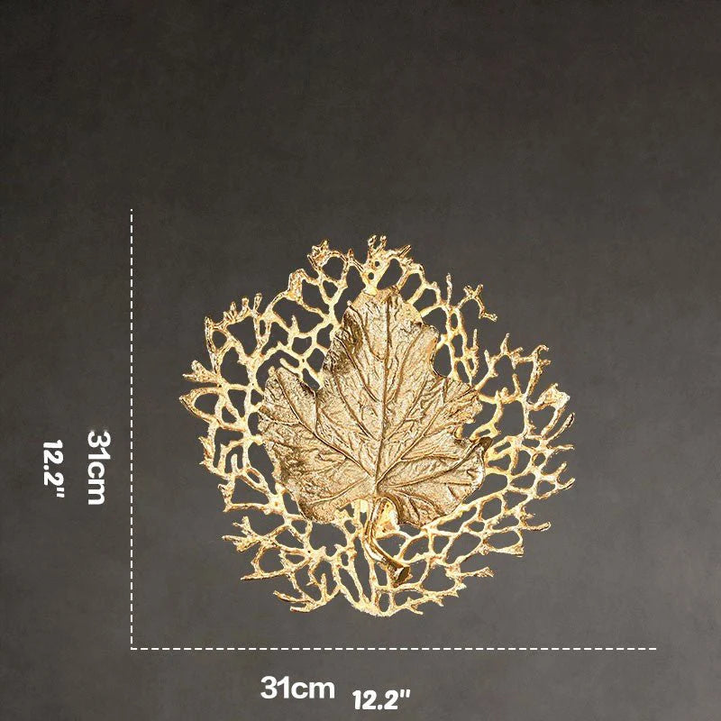 Vector Leaf Copper Wall Lamp - Wall Lights & Sconces | Lucera Lighting