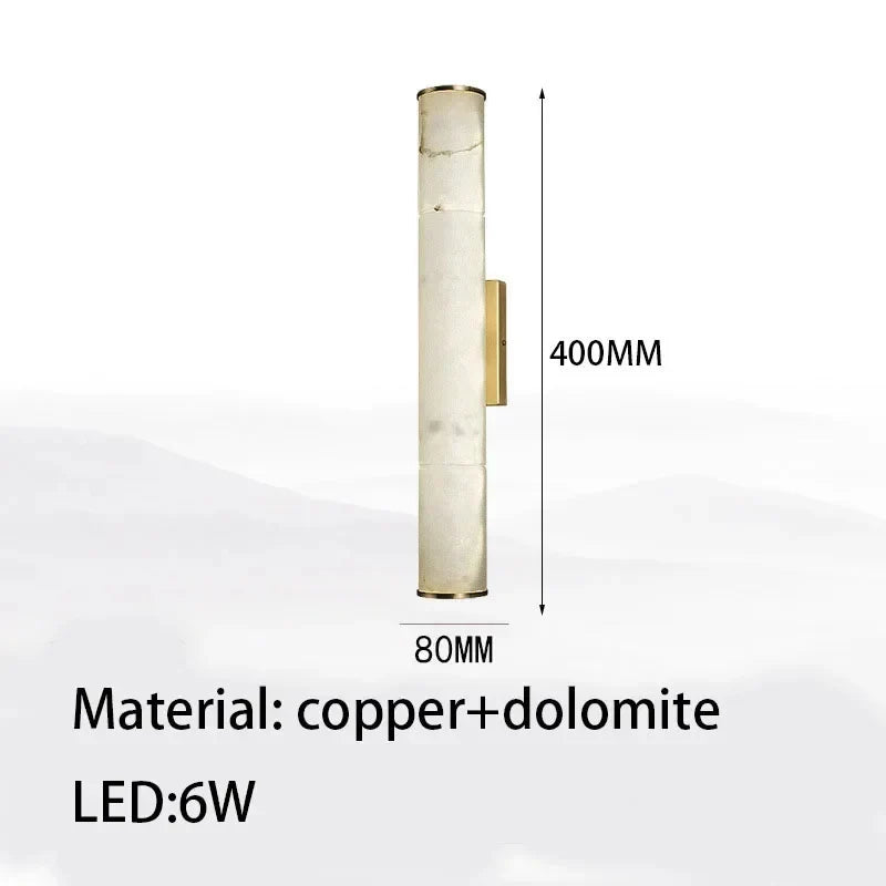 Ethos Modern Marble Wall Lamp Oriental Style - Wall Lights & Sconces | Lucera Lighting