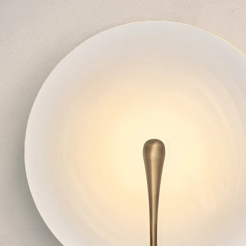 Notte Lens White Marble Wall Lamp - Wall Lights & Sconces | Lucera Lighting