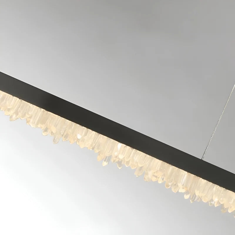Jonquil Modern Rectangle Crystal Chandelier - Pendant Lights | Lucera Lighting