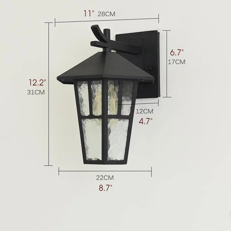 Portia Outdoor Wall Lamp - Exterior wall | Lucera Lighting