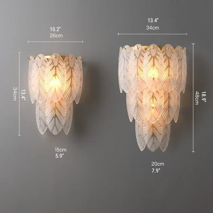 Albenga Feather Wall Lamp for Living Room - Wall Lights & Sconces | Lucera Lighting
