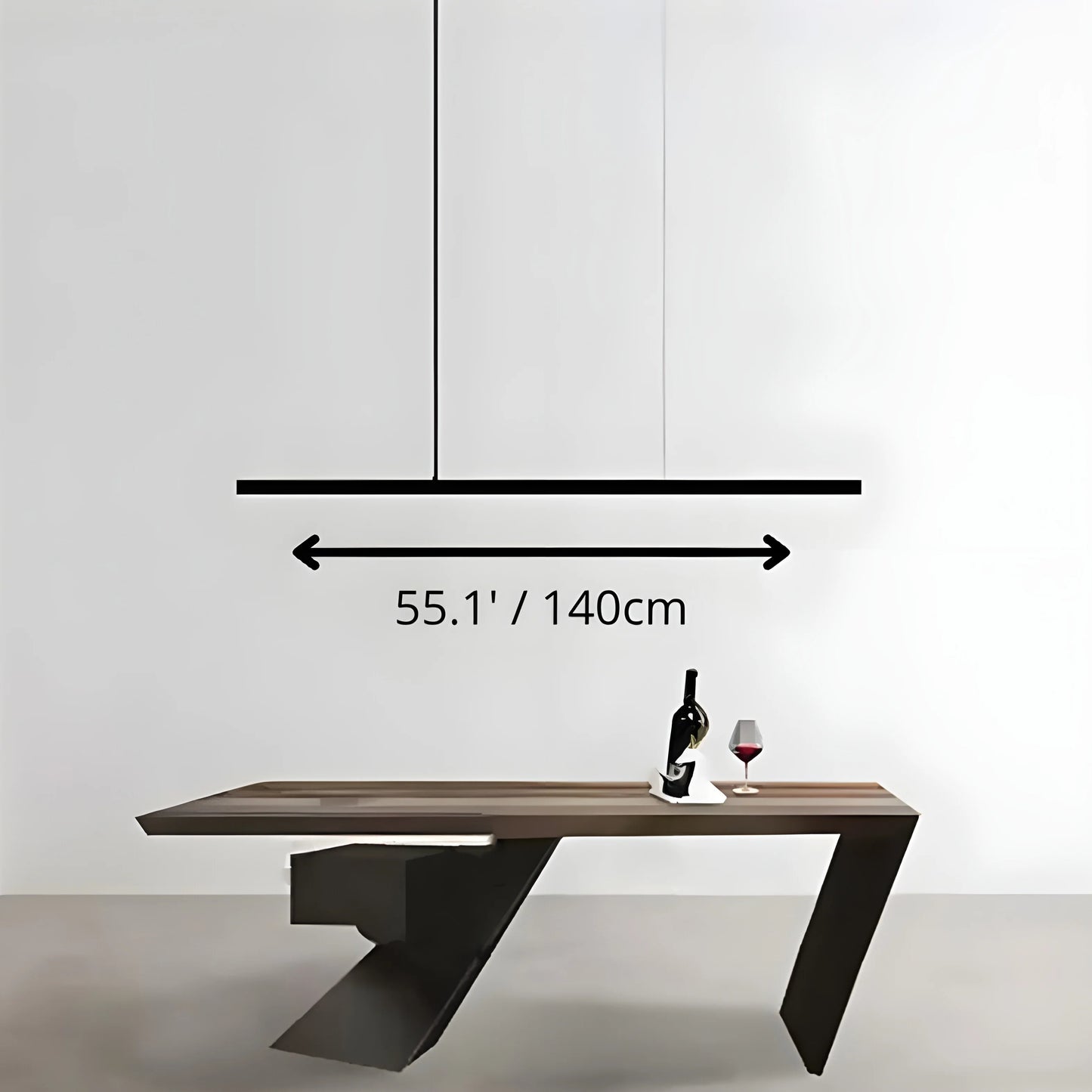 Palatinate Minimalist Black Chandelier - Pendant Lights | Lucera Lighting