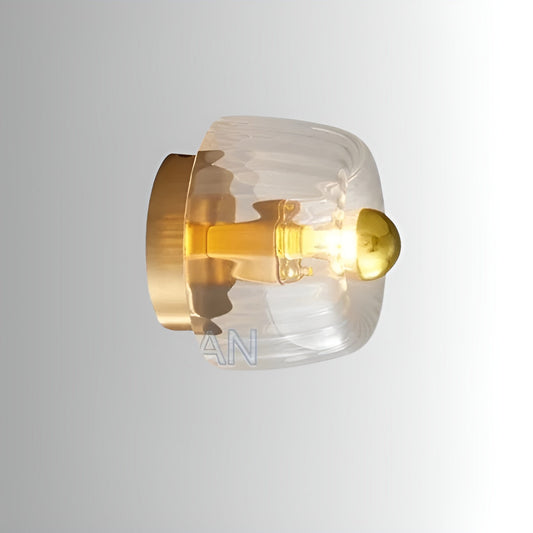 ScandiElegance Glass Wall Lamp - Bauhaus Glass Wall Sconce