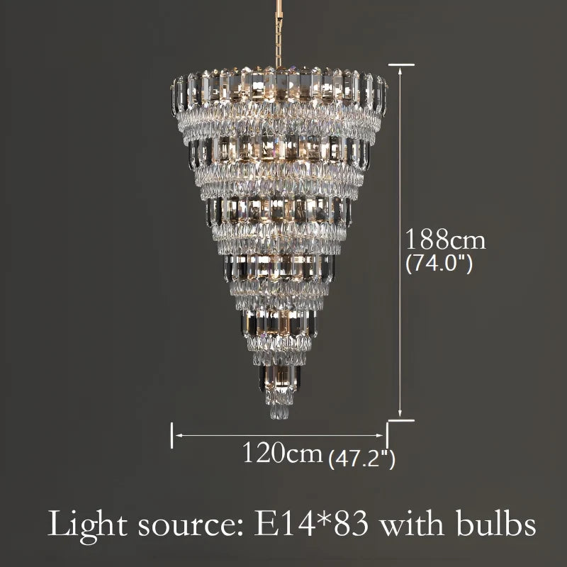 Magnolia Grand Luxury Crystal Chandelier - Chandeliers | Lucera Lighting