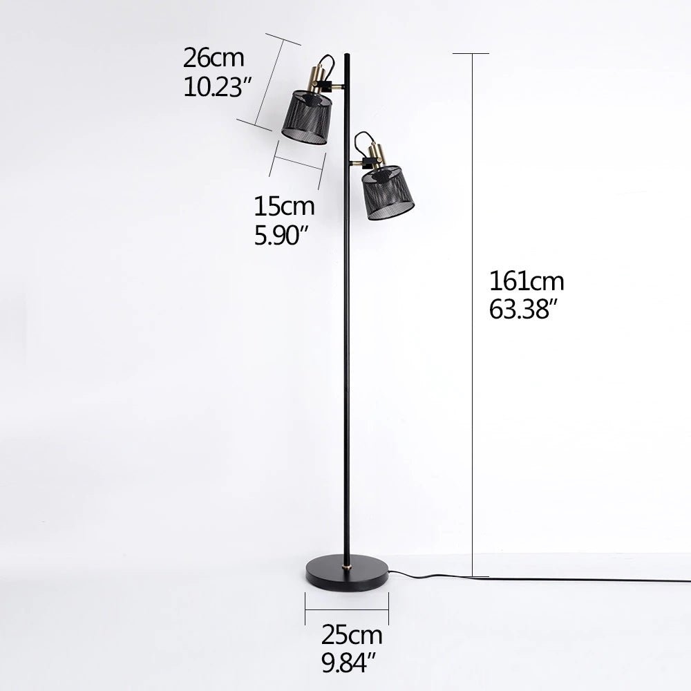 Azure Double Head Adjustable LED Floor Lamp - Lamps | Lucera Lighting