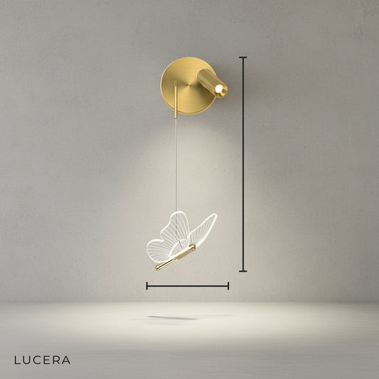 Piena Butterfly Bedside Wall Lamp for Kids Room - Pendant Lights | Lucera Lighting