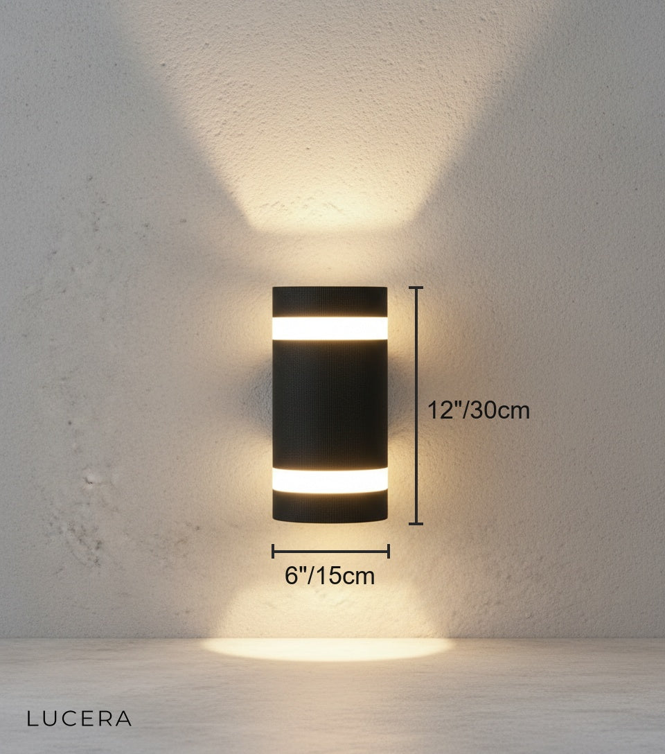 Atlas Outdoor LED Wall Light - Exterior wall | Lucera Lighting