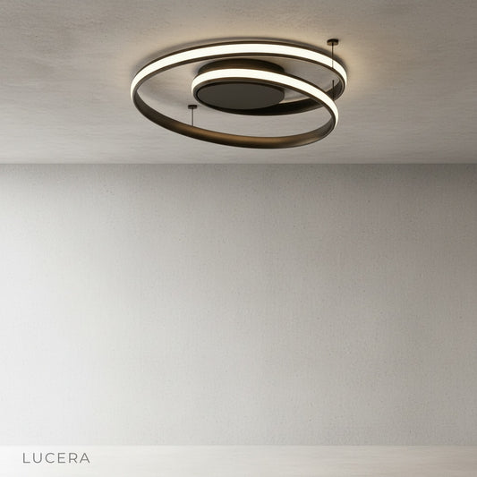 Jamb ceiling light studio shot on clean white background showing sleek white finish