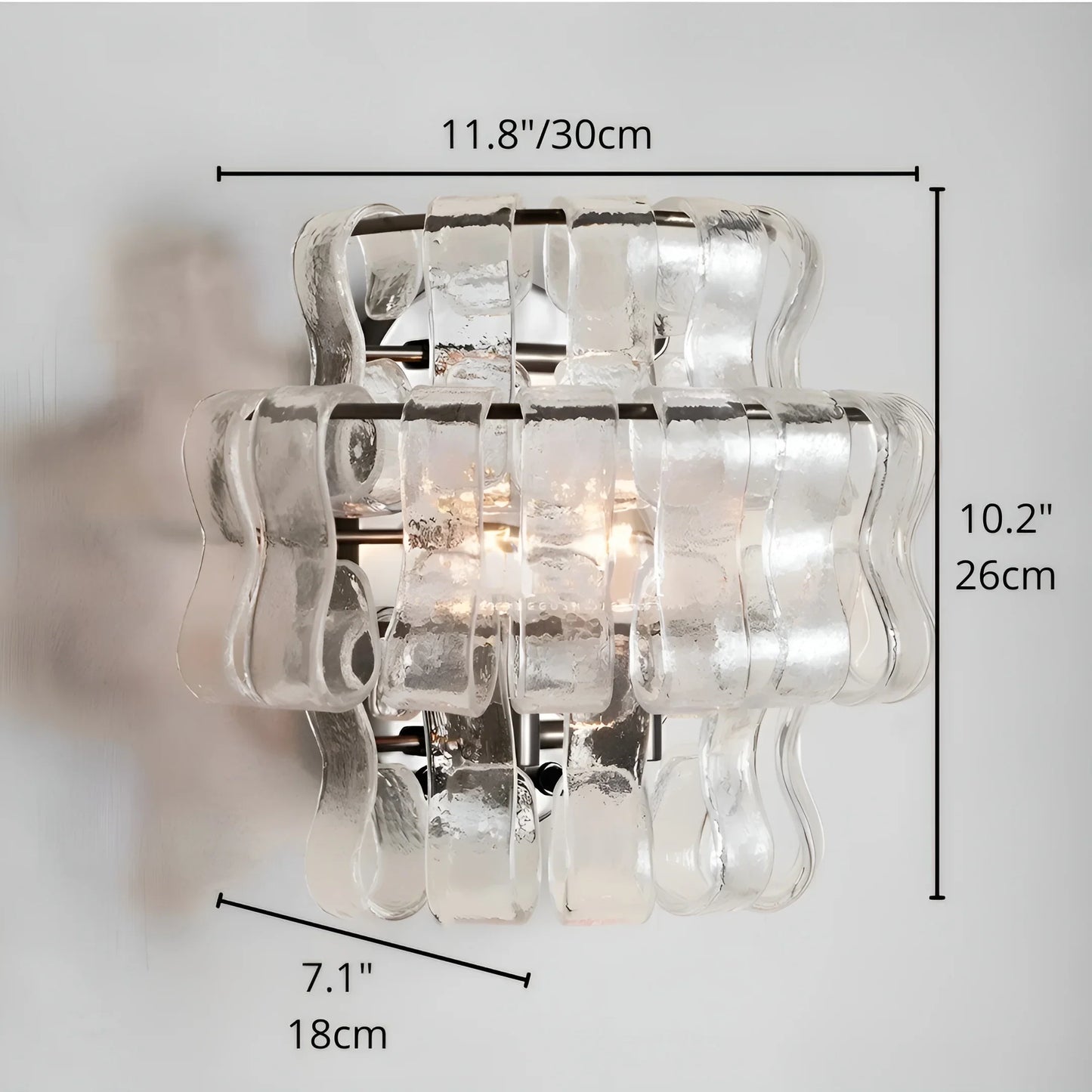 Casa Vellori Glass Wall Sconce - Pendant Lights | Lucera Lighting