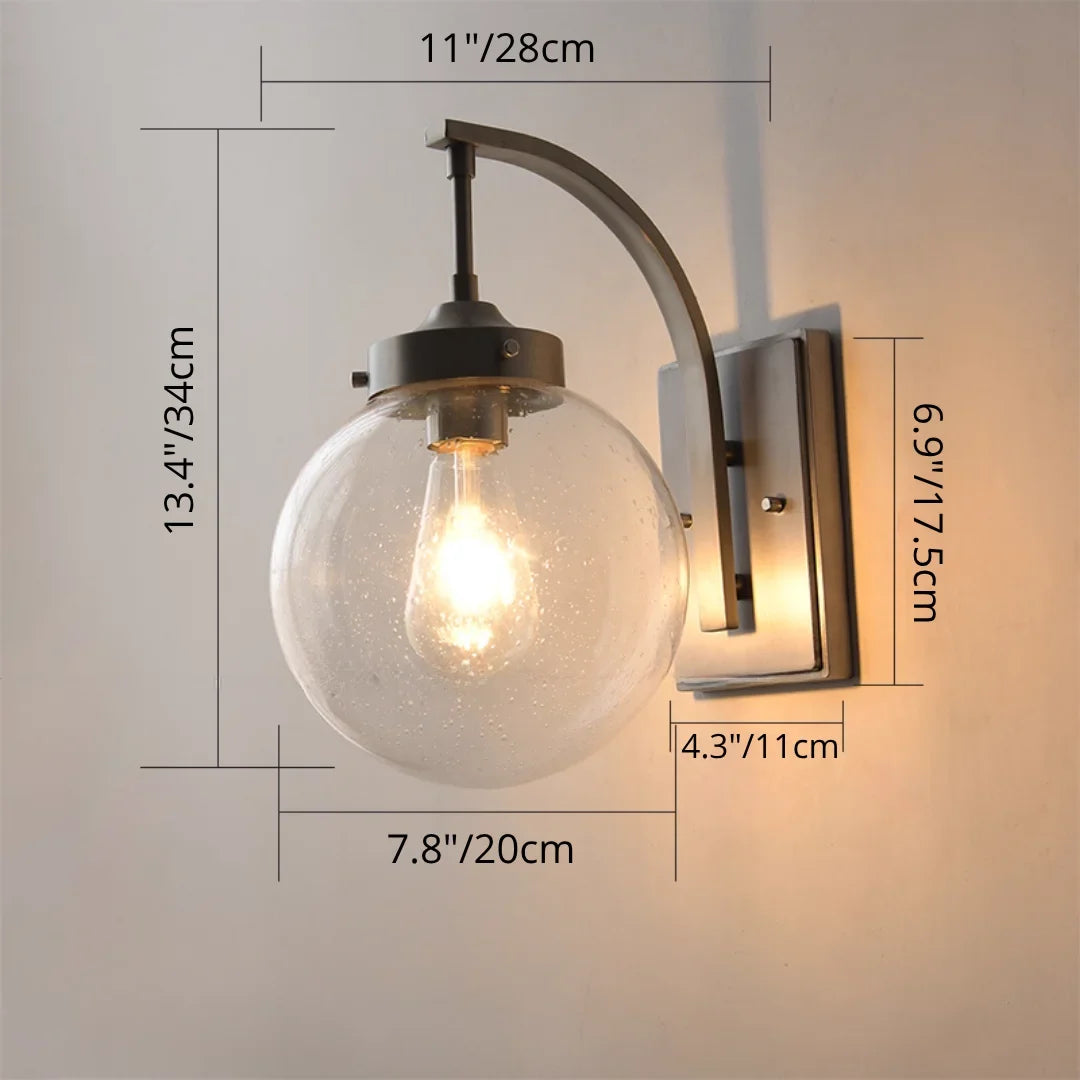 Nyx Outdoor Glass Wall Light - Exterior wall | Lucera Lighting