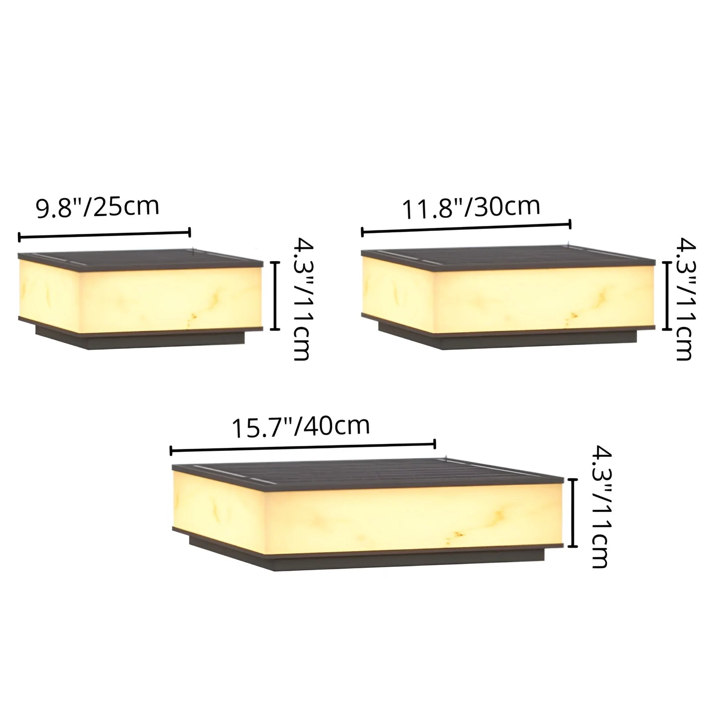 Cygnus Ridge Solar Pillar Light - Exterior wall | Lucera Lighting