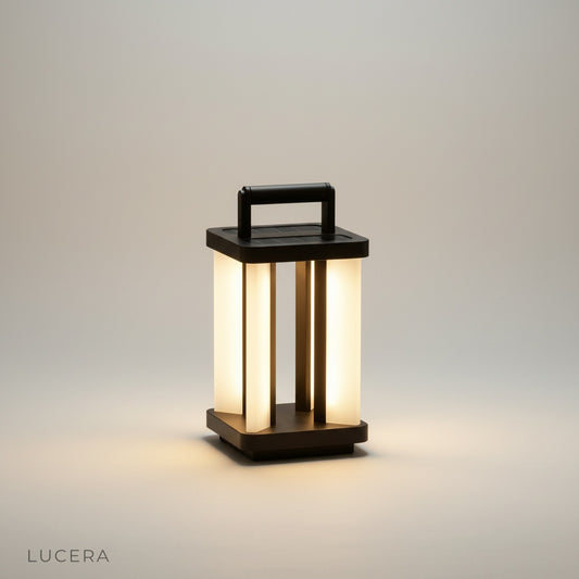 studio shot of the Unction Outdoor Lamp front view on a clean white background