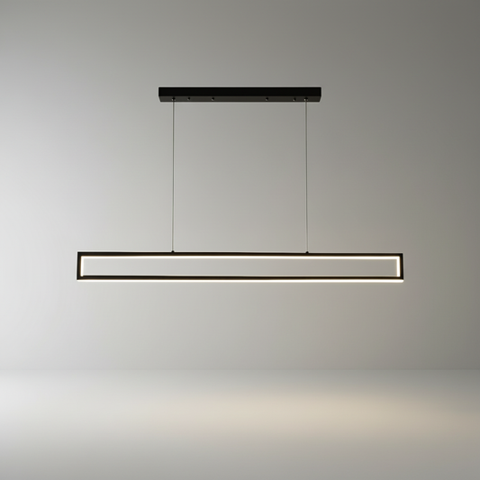 studio shot of Zebulon chandelier front view against clean white background showing alloy and iron frame