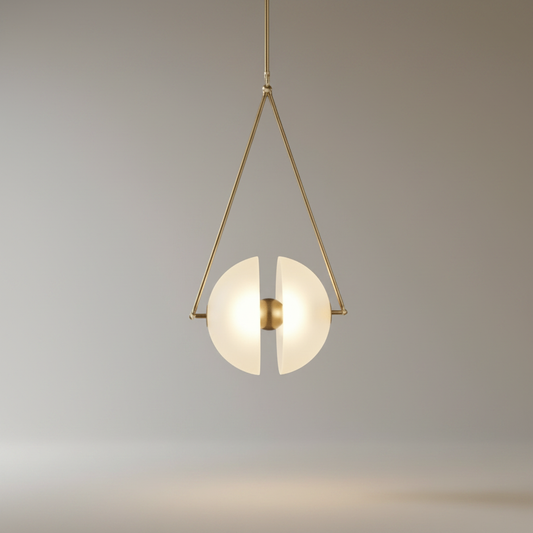 Lucera Zephyrus Harmony pendant light studio shot on clean white background