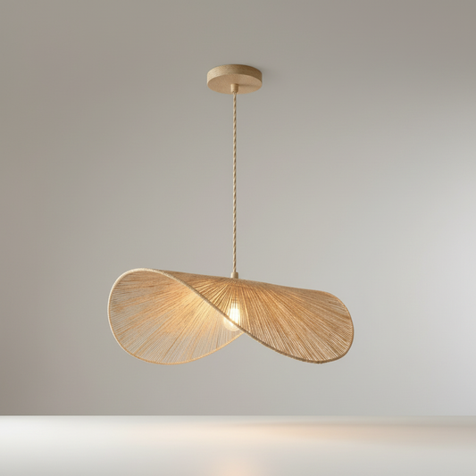 yogi pendant light studio shot on clean neutral background