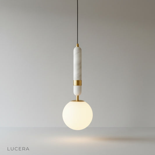 Lucera Groove pendant light studio shot on clean white background