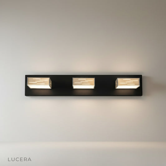 studio shot of Brikle wall lamp front view on clean white background