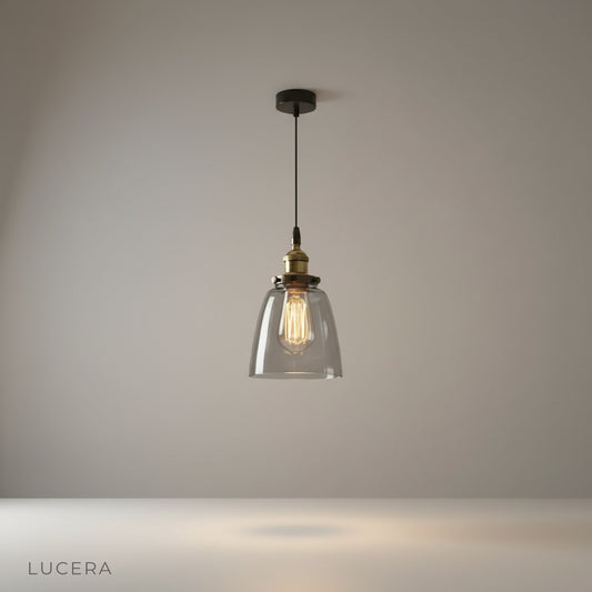Lucera Dominican pendant light studio shot on clean white background front view