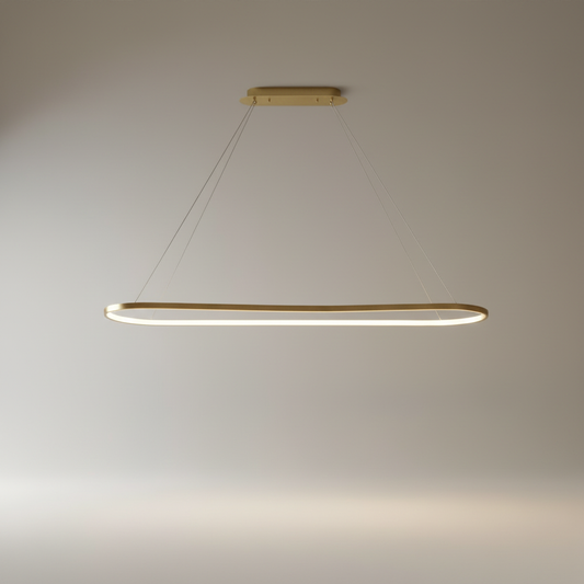 studio shot of sleek black pendant light with frosted acrylic diffuser
