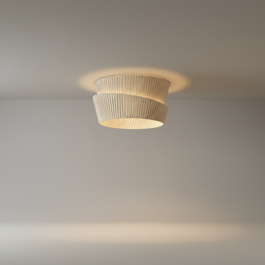 Eulalia flush mount ceiling light studio shot on clean white background front view