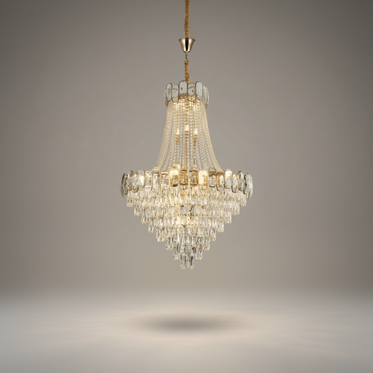 Yarrow Big Classic Crystal Chandelier - Chandeliers | Lucera Lighting