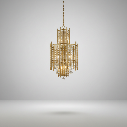 Lovage Luxury Gold Chandelier With Crystal Balls - Chandeliers | Lucera Lighting