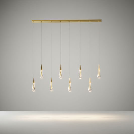 Blackthorn Water Drop Crystal Chandelier - Pendant Lights | Lucera Lighting