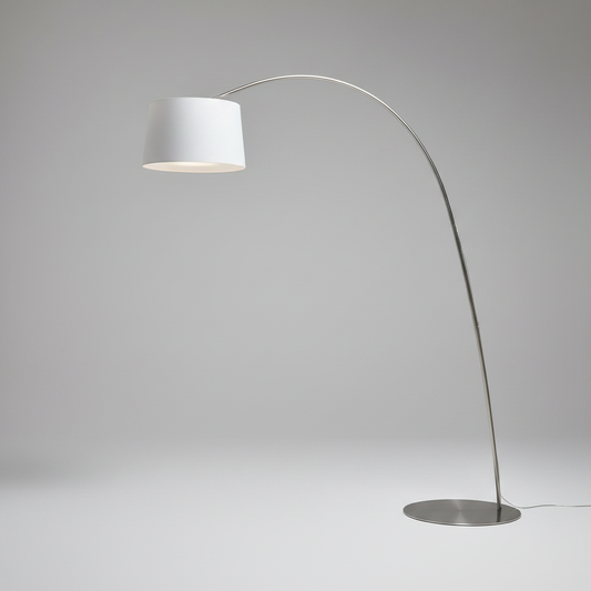 Gabbro Designer Arc Floor Lamp - Modern Minimalist Aluminum - Lamps | Lucera Lighting