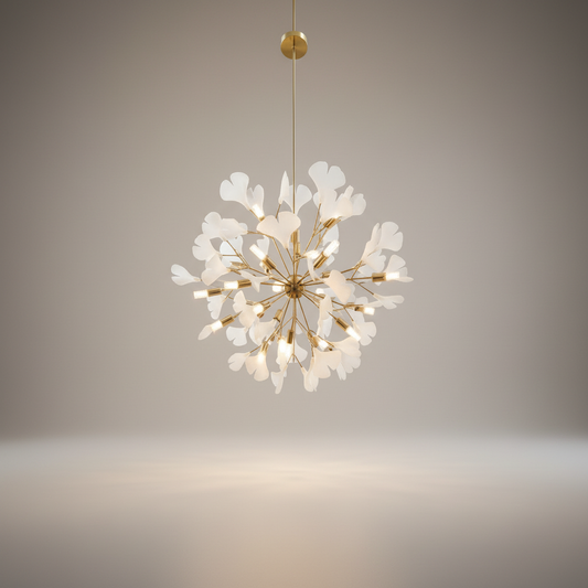 Beryl Ginkgo Leaves LED Floor Lamp - Chandeliers | Lucera Lighting
