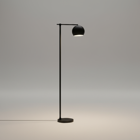 Tanzanite Black and Gold Floor Lamp for Reading - Lamps | Lucera Lighting