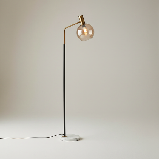 Cerise Gold Glass Luxury Floor Lamp - Lamps | Lucera Lighting