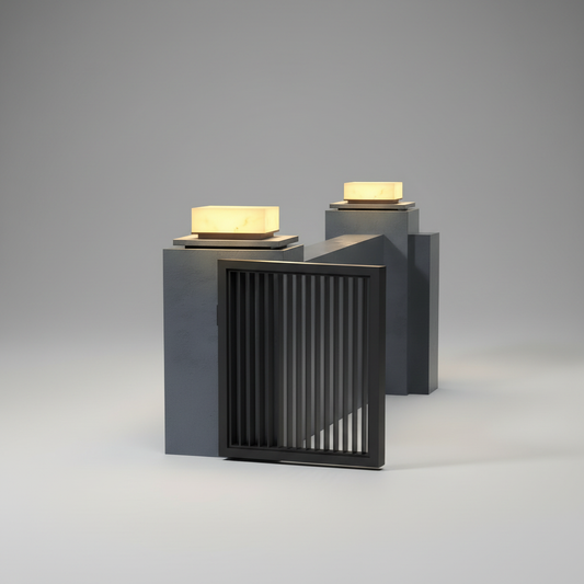 Perseus Outdoor Pillar Light - Exterior wall | Lucera Lighting