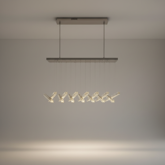 Thyra Crystal LED Chandelier for Dining Room - Chandeliers | Lucera Lighting