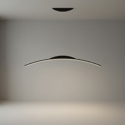 Edda Minimalist Black Chandelier - Pendant Lights | Lucera Lighting